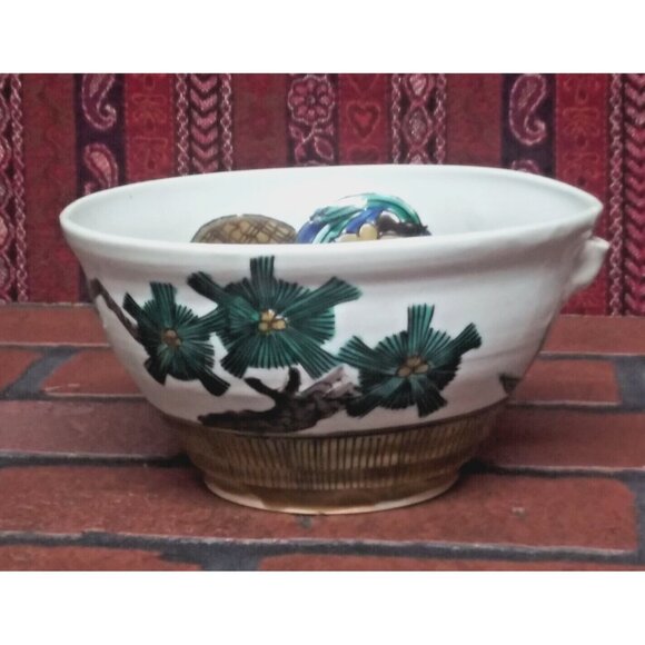 Vintage Japanese Pottery Tea Bowl Matcha Chawan ?Ceremony Spout Sankaku RARE HTF - Picture 9 of 9